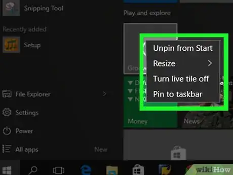Image titled Unpin an App from Start in Windows 10 Step 3