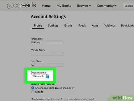 Image titled Manage Your Public Profile Information on Goodreads Step 5