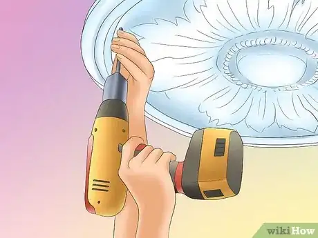 Image titled Put Up a Ceiling Rose Step 9