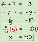 Solve Two Step Algebraic Equations