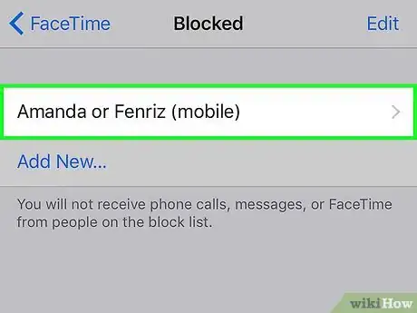Image titled Block Facetime Calls from Certain Numbers on an iPhone Step 4