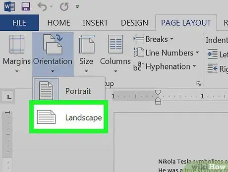 Image titled Change a Page to Landscape on Microsoft Word on PC or Mac Step 4