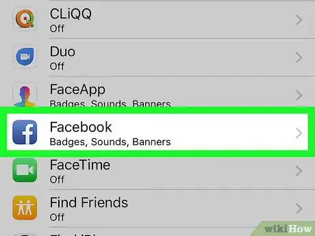 Image titled Turn Off Facebook Like Notifications on iPhone or iPad Step 7