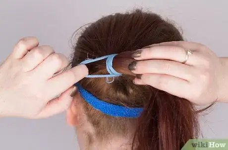 Image titled Use Pre Wrap As a Headband Without Tying a Knot Step 4