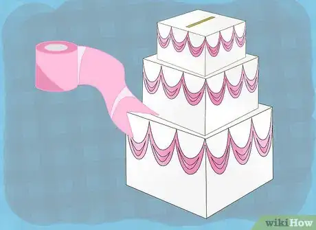 Image titled Make a Cake Shaped Box to Hold Wedding Cards Step 12