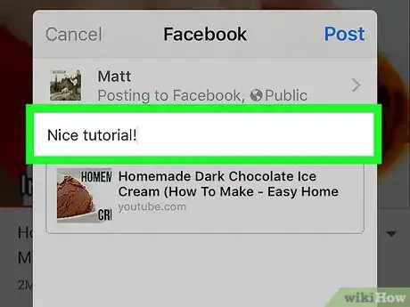 Image titled Post a YouTube Video on Facebook Step 7