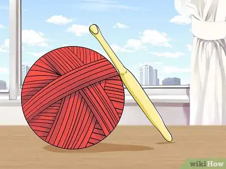 Image titled Crochet a Triple Picot Border Step 1