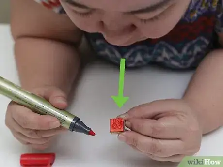 Image titled Ink Stamps with Markers Step 6