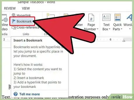 Image titled Add a Bookmark in Microsoft Word Step 9