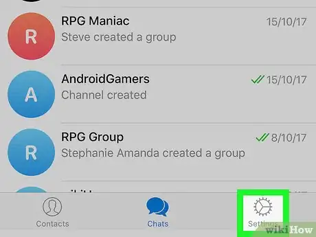 Image titled Hide Last Seen on Telegram on iPhone or iPad Step 2