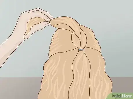 Image titled Make a Half‐Up Fishtail Ponytail Step 17