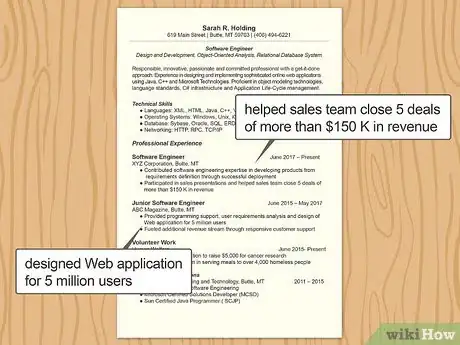 Image titled Write an Entry Level Resume Step 7