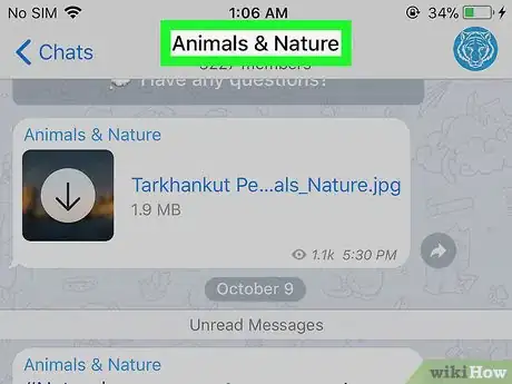 Image titled Search a Channel on Telegram on iPhone or iPad Step 3