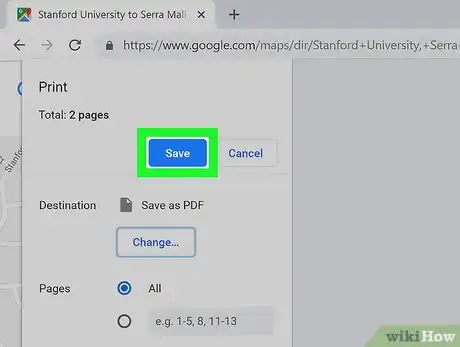 Image titled Download Directions on Google Maps on PC or Mac Step 10