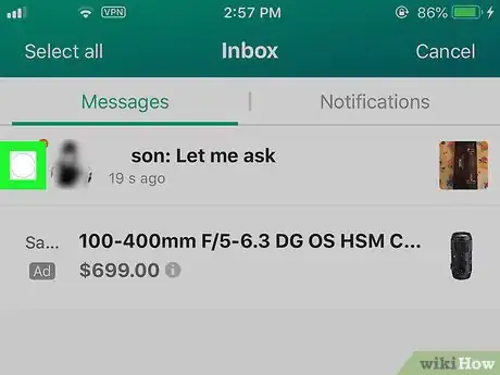 Image titled Delete Messages on OfferUp on iPhone or iPad Step 5