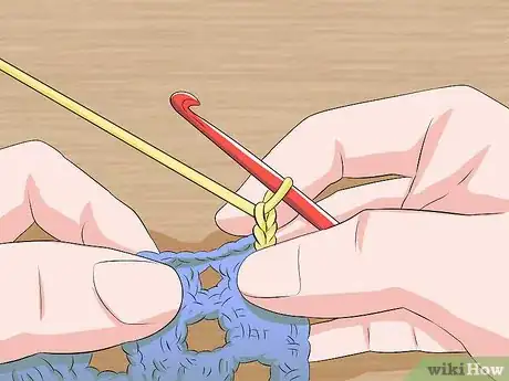 Image titled Crochet a Triple Picot Border Step 2
