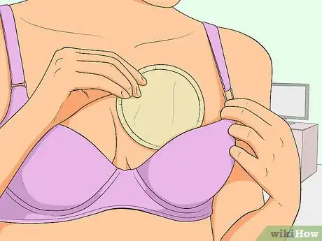 Image titled Cope With Leaking Milk Step 4