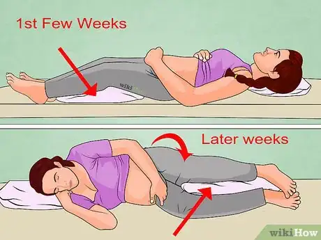 Image titled Lie Down in Bed During Pregnancy Step 8