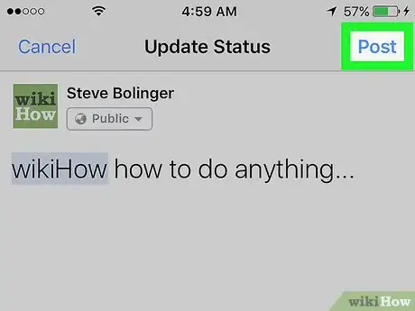 Image titled Tag a Facebook Business Page on iPhone or iPad Step 6