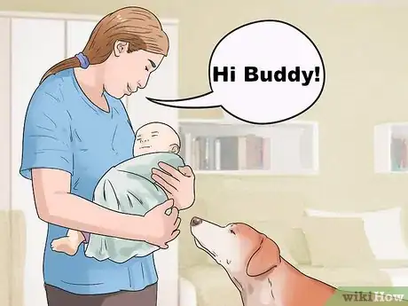 Image titled Get Your Dog to Welcome Your Baby Step 13