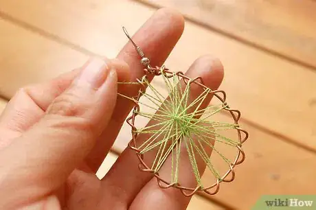 Image titled Make Peruvian Thread Earrings Step 7