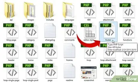 Image titled Remove a Footer Link from a WordPress Theme Step 4