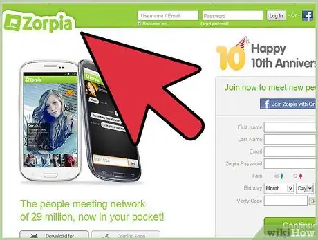 Image titled Sign Up Zorpia Step 1