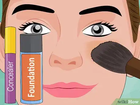 Image titled Do Melted Face Costume Makeup Step 3