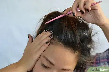 Image titled Tease Your Hair Without It Going Flat Step 7