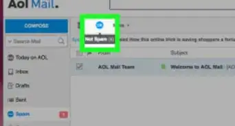 Unmark an Email as Spam in AOL