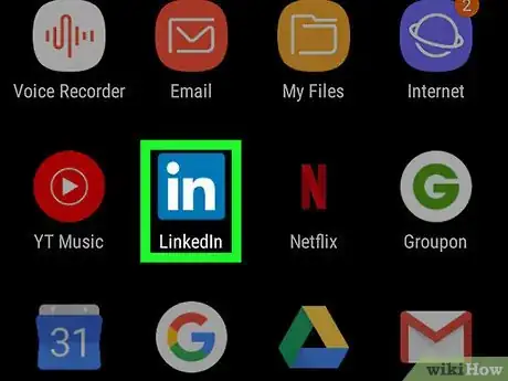 Image titled View Your Recent Activity on LinkedIn on Android Step 1