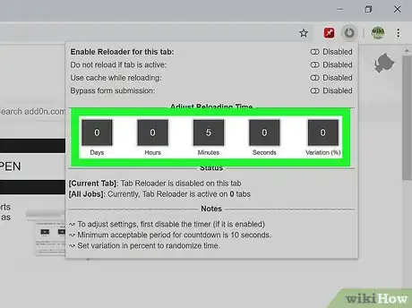 Image titled Auto Refresh in Chrome Step 5