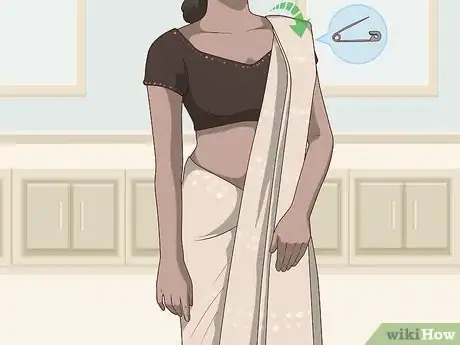Image titled Wear a Saree in Lehenga Style Step 5