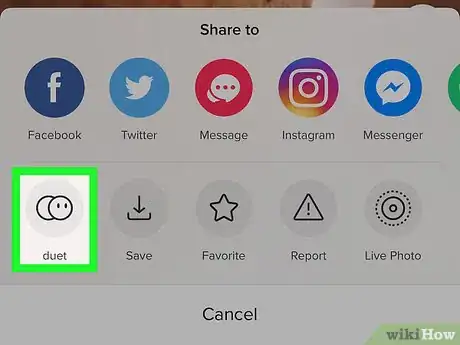Image titled Make Duets on Tik Tok on iPhone or iPad Step 4