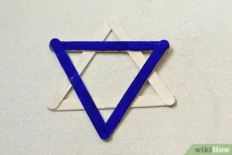 Image titled Make a Star of David from Popsicle Sticks Step 10
