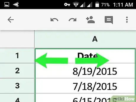 Image titled Zoom on Google Sheets on Android Step 3