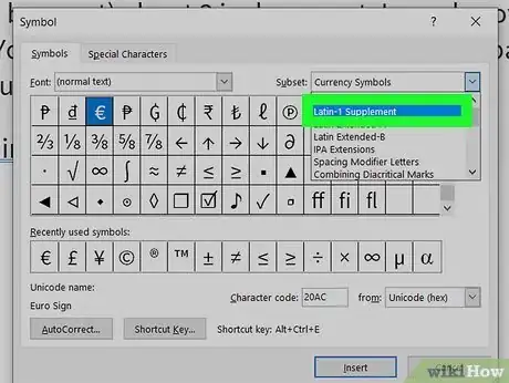 Image titled Add a Degree Symbol in Word Step 6