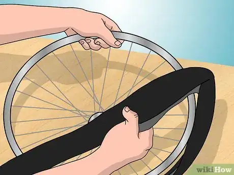 Image titled Install Foam Bicycle Tires Step 3