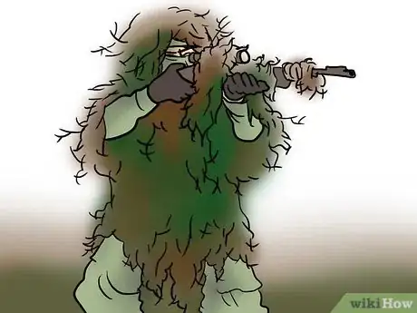 Image titled Stalk With a Ghillie (3D Camouflage) Suit Step 12