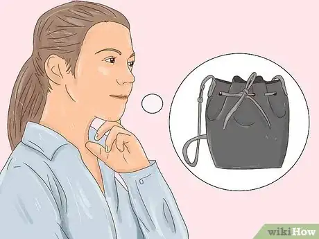 Image titled Accessorize with a Bucket Bag Step 2