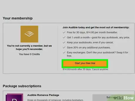Image titled Get Audible Credits on PC or Mac Step 5