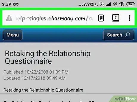 Image titled Reset an eHarmony Profile on Android Step 1