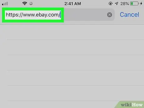 Image titled Remove a Credit Card from eBay on iPhone or iPad Step 1