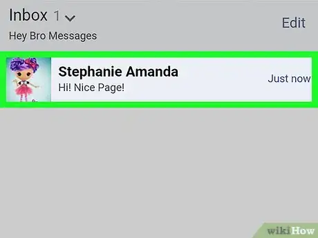 Image titled Message As a Facebook Page on Android Step 6