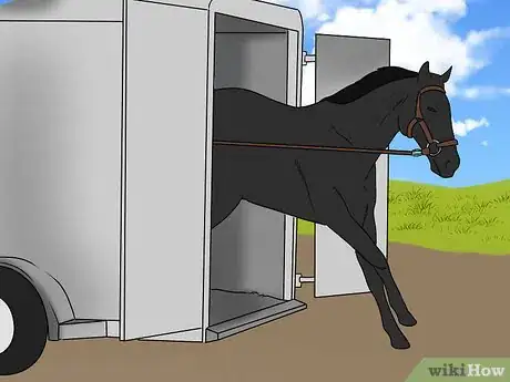 Image titled Load a Frightened Horse Into a Horse Trailer Step 5
