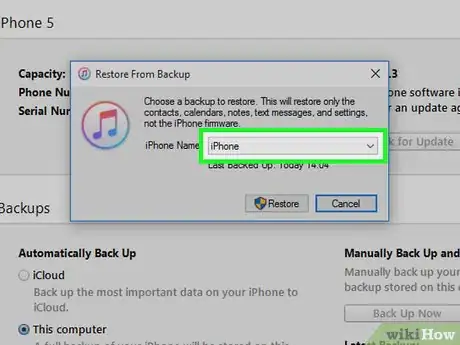 Image titled Restore Your iPhone Without Updating Step 10