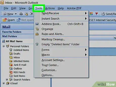 Image titled Add a Mailbox in Outlook on PC or Mac Step 3