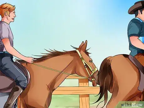 Image titled Be Comfortable Around a Bad‐Tempered Horse Step 4