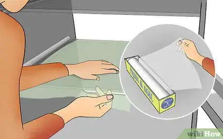 Image titled Cover Refrigerator Shelves in Plastic Wrap Step 11