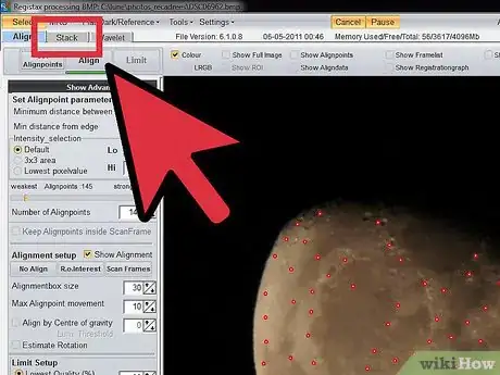 Image titled Align and Stack Multiple Moon Pictures with Ninox and Registax Step 11